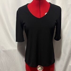 Grace Black Short Sleeve Women's Top
